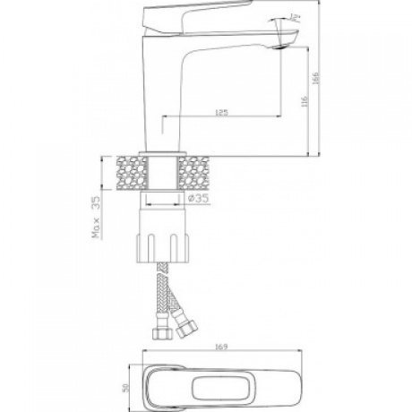 Смеситель OLIVE'S для раковины ARTIS (06100AT) - фото 2