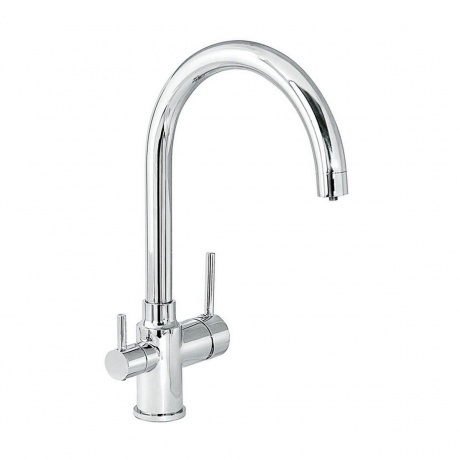 

Смеситель Славен для кухни с высоким изливом, с подключением фильтра, хром Город (СЛ-ОД-Д79)