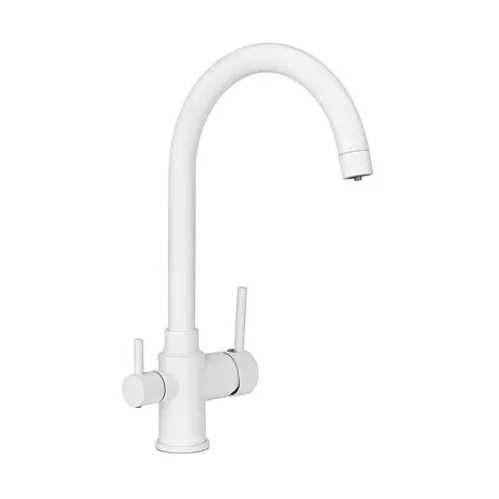 Смеситель Славен для кухни с высоким изливом, с подключением фил...