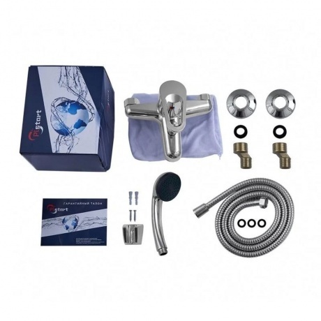 Смеситель PLSTART для ванны и душа хром (PL3206) - фото 3