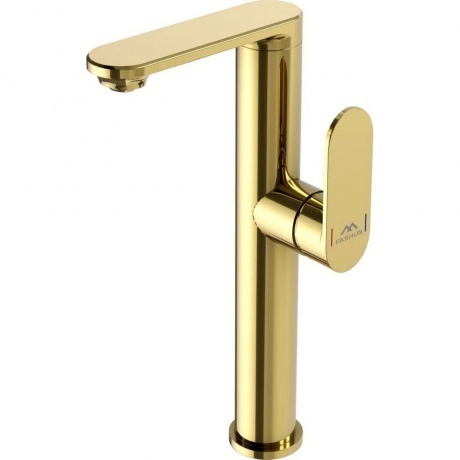 Смеситель FASHUN для умывальника высокий с поворотным изливом зо...