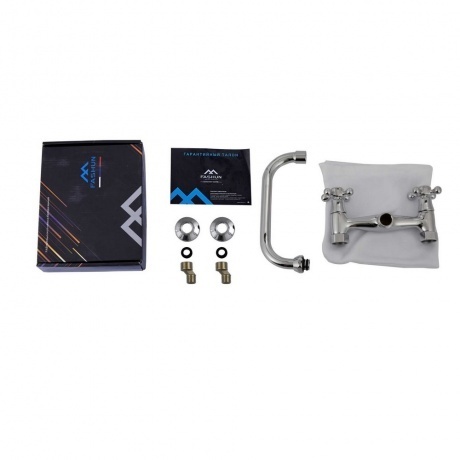 Смеситель FASHUN настенный для кухонной мойки/умывальника хром (A4708) - фото 3