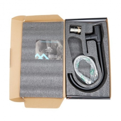 Смеситель FASHUN для кухни чёрный (A4085-7) - фото 3