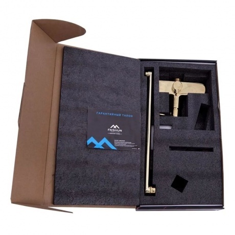 Смеситель FASHUN для ванны и душа золото (A2285-35) - фото 2