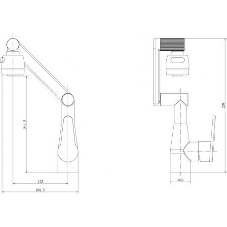 Смеситель для кухни/умывальника PLStart (PL4010) - фото 3