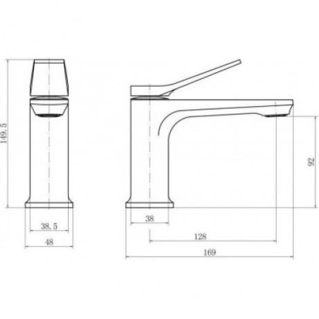Смеситель FASHUN для умывальника (A1086) - фото 2