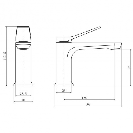 Смеситель FASHUN для умывальника (A1086-7) - фото 3