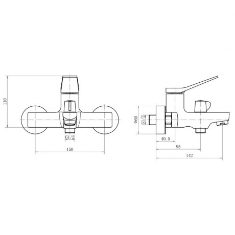 Смеситель FASHUN ванно-душевой (A3286-7) - фото 3