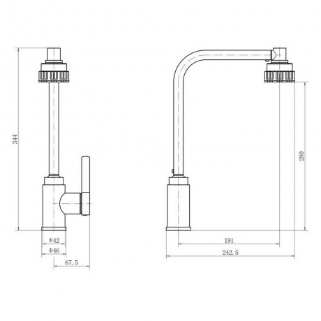Смеситель FASHUN для кухни (A54031-8) - фото 7