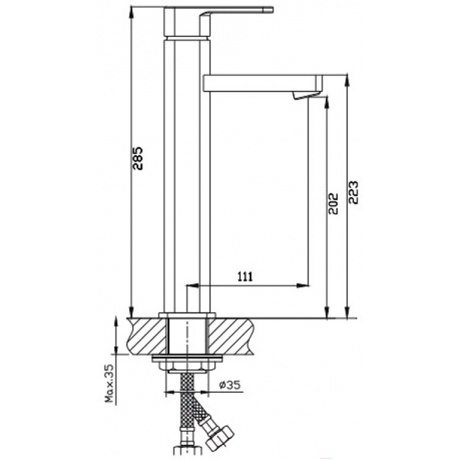 Смеситель для раковины Haiba (HB1102) - фото 7