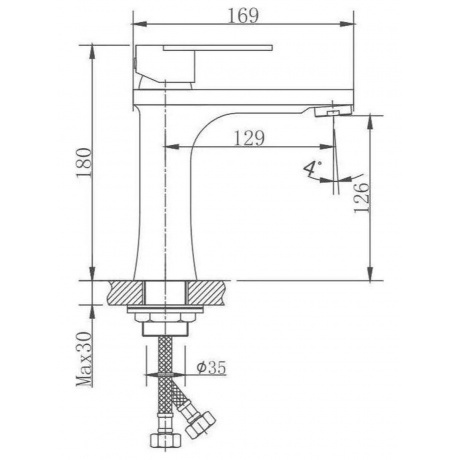 Смеситель для раковины Haiba (HB10807) - фото 2