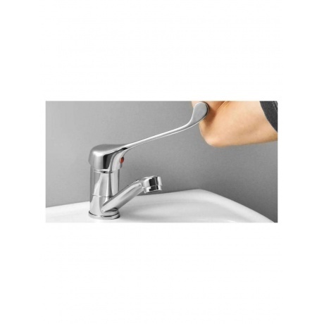 Смеситель для раковины с хирургической ручкой Haiba (HB1054) - фото 7