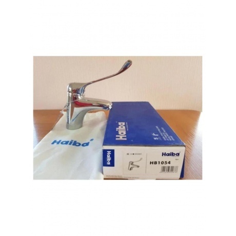 Смеситель для раковины с хирургической ручкой Haiba (HB1054) - фото 9