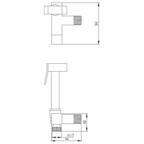 Гигиенический душ без смесителя Haiba (HB5502) - фото 2