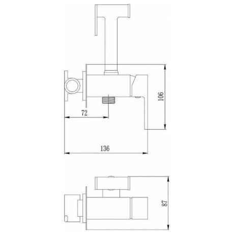 Гигиенический душ со смесителем Haiba (HB5511-4) - фото 2