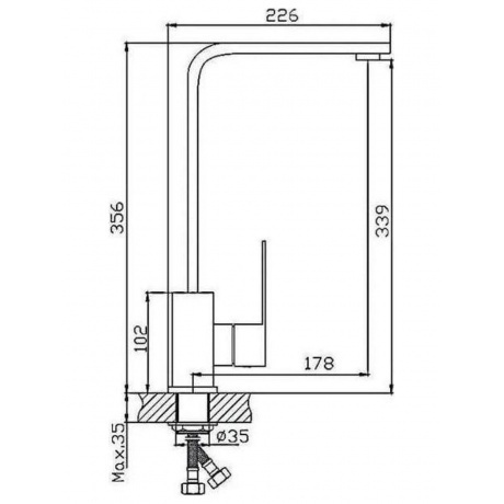 Смеситель для кухни Haiba (HB70803-7) - фото 2