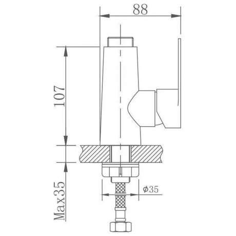 Основание смесителя для кухни Haiba (HB73801-2) - фото 2