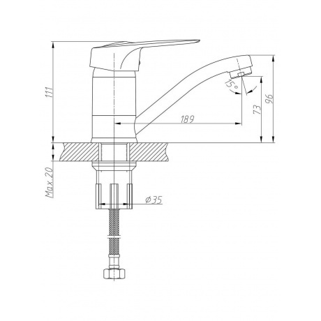 Смеситель для кухни Haiba (HB4504) - фото 2