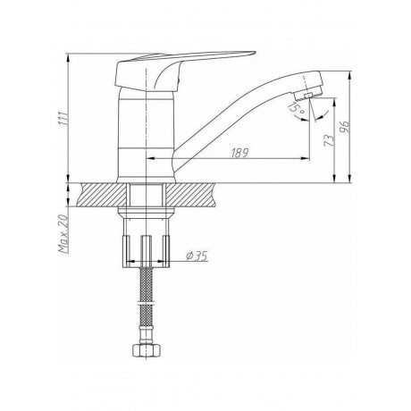 Смеситель для кухни Haiba (HB4504-2) - фото 2