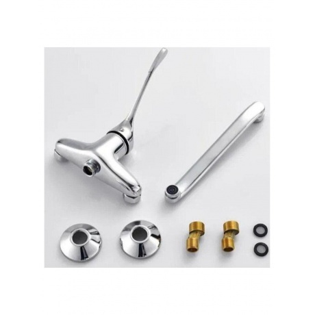 Смеситель для кухни с хирургической ручкой Haiba (HB4654) - фото 5