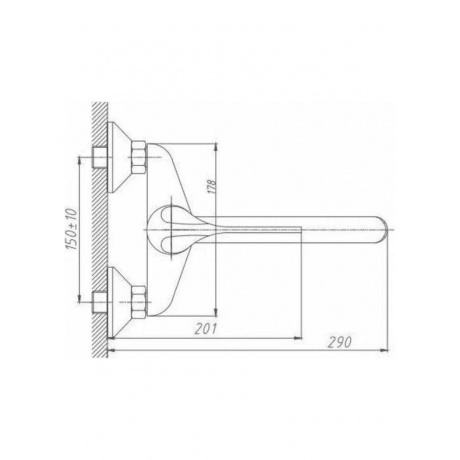 Смеситель для кухни с хирургической ручкой Haiba (HB4654) - фото 7