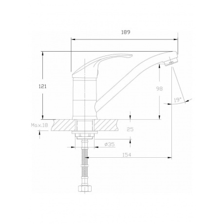 Смеситель для кухни Haiba (HB4536-2) - фото 2