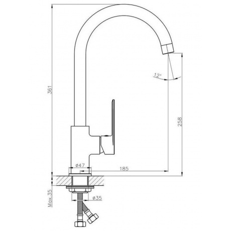 Смеситель для кухни Haiba (HB70590) - фото 2