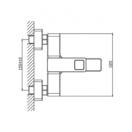 Смеситель для ванны Haiba (HB60615-7) - фото 3