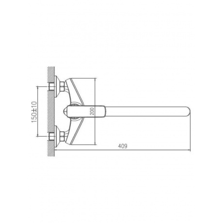 Смеситель для ванны Haiba (HB22548-7) - фото 3