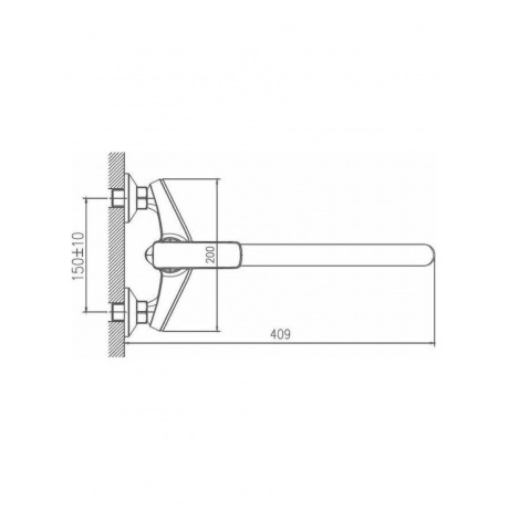 Смеситель для ванны Haiba (HB22548-8) - фото 3