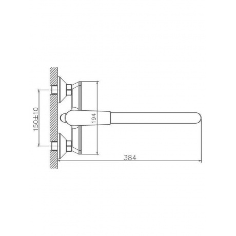 Смеситель для ванны Haiba (HB22533-3) - фото 3