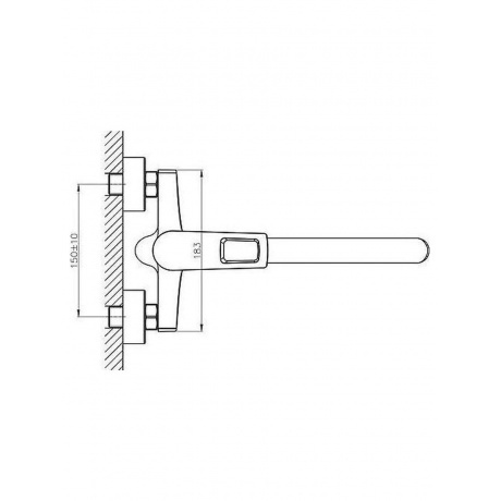 Смеситель для ванны Haiba (HB22595) - фото 4