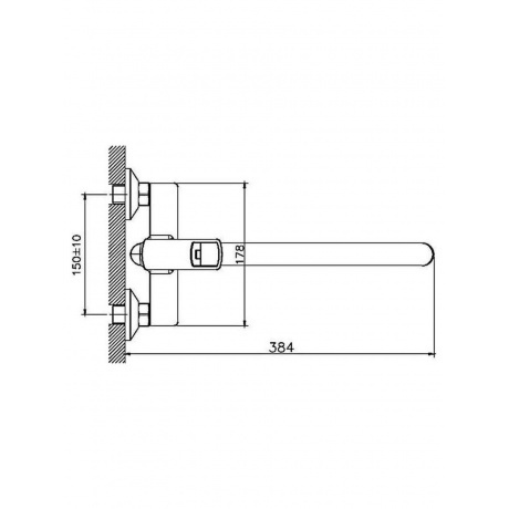 Смеситель для ванны Haiba (HB22176) - фото 3