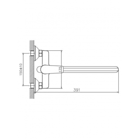 Смеситель для ванны Haiba (HB22563) - фото 3