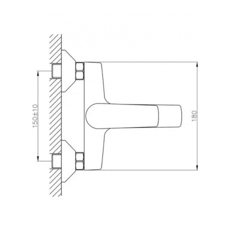 Смеситель для ванны Haiba (HB60587) - фото 4