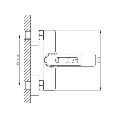 Смеситель для ванны Haiba (HB60589) - фото 3