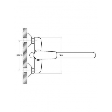 Смеситель для ванны Haiba (HB22506) - фото 3