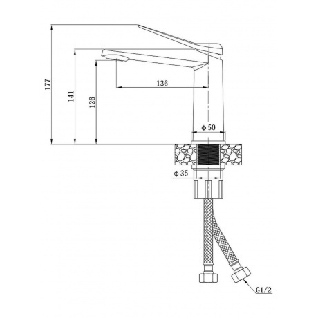 Смеситель для раковины ESKO &quot;Shanghai Gold&quot;   (SHA26Gold) - фото 2