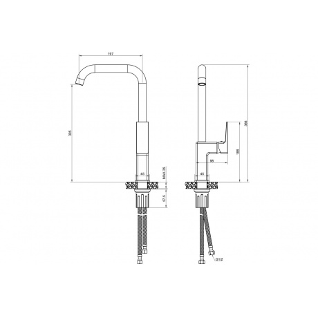 Смеситель для кухни NAVARRA (25432NRGM) - фото 2