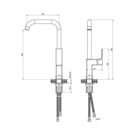 Смеситель для кухни NAVARRA (25432NR) - фото 2