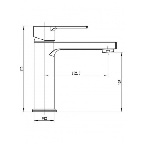 Смеситель VODA для раковины Raft (RF26) - фото 2