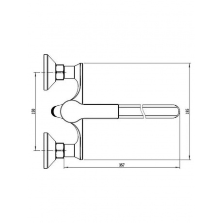 Смеситель VODA для ванны Raft (RF31) - фото 3