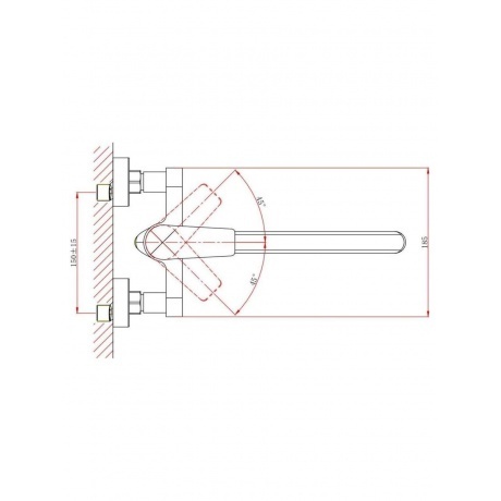 Смеситель для ванны с душем DK Bayern.F?rth (DA1523308) - фото 3
