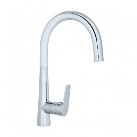 

Смеситель для мойки Славен с высоким изливом, одноручный, хром, (СЛ-ОД-Г22)