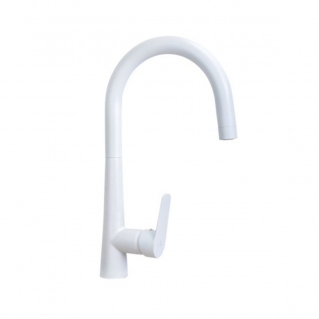 

Смеситель для мойки Славен с высоким изливом, одноручный, белый, (СЛ-ОД-Г2Б)