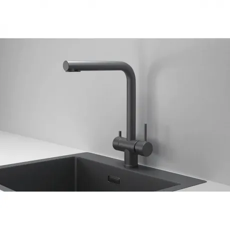Смеситель для кухни GRANULA (7011, ГРАФИТ МАТОВЫЙ)