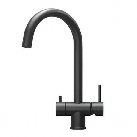 Смеситель для кухни GRANULA (7104, ЧЕРНЫЙ МАТОВЫЙ) - фото 2