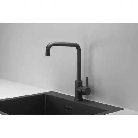 Смеситель для кухни GRANULA (7110, ЧЕРНЫЙ МАТОВЫЙ)