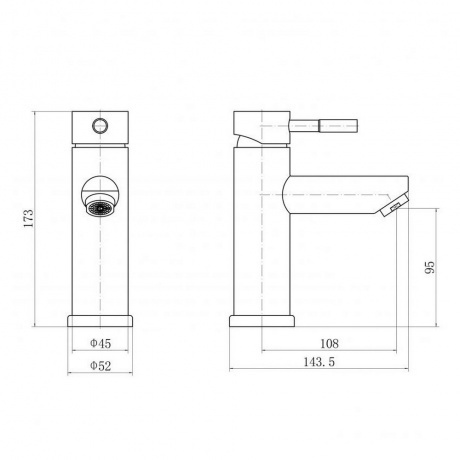Смеситель для раковин FASHUN (A58101A-7) - фото 2