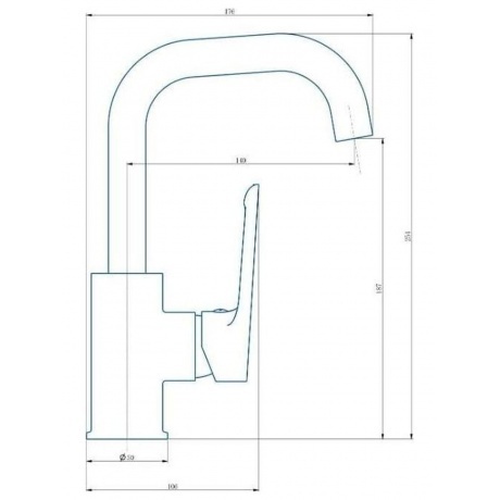 Смеситель для раковины ESKO &quot;Lagos Black&quot; (LG26MB) - фото 2